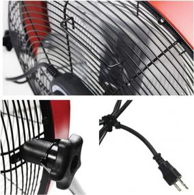 img 1 attached to Stay Cool This Summer With The MaxxAir HVFF 20S REDUPS 20-Inch Red Floor Fan!
