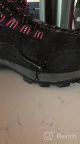 img 5 attached to GRITION Женские непромокаемые походные ботинки: зимняя прогулочная обувь, легкие модные ботинки с высоким берцем для активного отдыха и теплая повседневная одежда на шнуровке