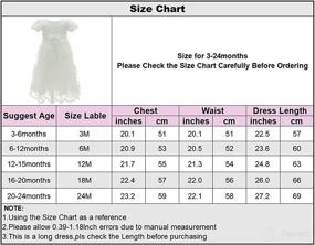 img 3 attached to 👶 Christening Baptism Gown: Flower adorned Baby Girl Dress for Formal Parties & Special Occasions - Toddler/Infant Dresses