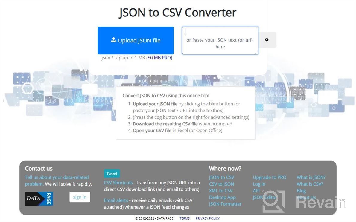 img 1 attached to JSON to CSV Converter Online review by Maurice Stavros
