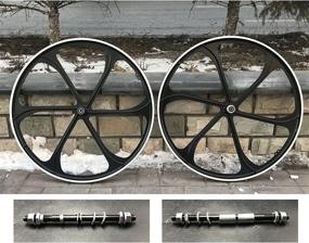 img 4 attached to CDHPOWER Black Aluminum Mag Wheels - 66Cc/80CC Gas Motorized Bicycle: Enhance Your Ride!