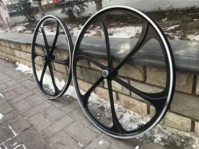 img 3 attached to CDHPOWER Black Aluminum Mag Wheels - 66Cc/80CC Gas Motorized Bicycle: Enhance Your Ride!