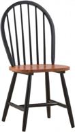 set of 2 boraam farmhouse chairs in black/cherry, ideal for rustic home décor logo