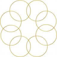 золотые металлические кольца для поделок: идеальный ловец снов и принадлежности для макраме для декора стола и центральных украшений логотип