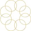 gold metal rings for crafts: ideal dream catcher and macrame supplies for table decor and centerpieces logo