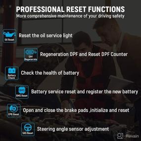 img 1 attached to 🔌 ND602 OBD/EOBD Diagnostic Scanner: Enhanced Oil DPF BMS EPB SAS Reset, Battery Check Engine, Multi-System OBD2 Scan Tool for Land Rover & Jaguar