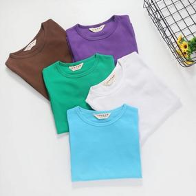 img 2 attached to Ipuang Girls' Heart-Shaped Cotton Tee: Cute And Casual Cap-Sleeve Top!