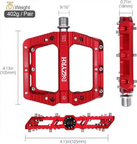img 3 attached to MZYRH Road/MTB Bike Pedals - 3 Bearings 9/16” Aluminum Alloy Platform For BMX MTB