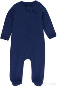 img 2 attached to 👶 HonestBaby Baby 2-Pack Organic Cotton Footed Pajama Sleep & Play: Comfortable and Sustainable Sleepwear for Your Little Ones