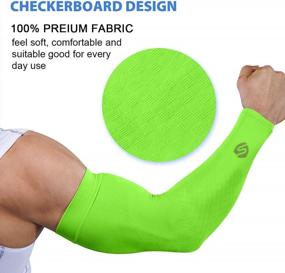 img 3 attached to UV-Protective Arm Sleeves For Men And Women: Perfect For Cycling, Driving, Golfing, And Running By SHINYMOD