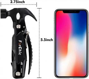 img 1 attached to 12-In-1 Hammer Multi-Tool For Camping, Survival And DIY - Perfect Gift For Men, Father, Husband, Boyfriend, And Handy Women For Christmas And Birthdays