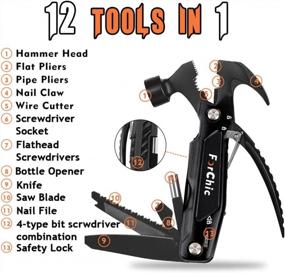 img 3 attached to 12-In-1 Hammer Multi-Tool For Camping, Survival And DIY - Perfect Gift For Men, Father, Husband, Boyfriend, And Handy Women For Christmas And Birthdays