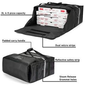 img 3 attached to Insulated Pizza Delivery Bags by Homevative: Keeping Your Pizzas Hot and Fresh!