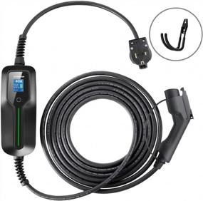 img 4 attached to Portable Level 2 EV Charger With 40 Amps, 240V & 20 Ft Cord: BESENERGY J1772 W/ NEMA 6-50 Plug For Efficient Electric Vehicle Charging