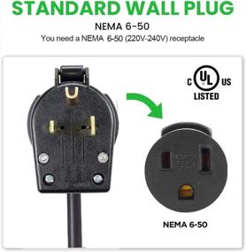 img 3 attached to Portable Level 2 EV Charger With 40 Amps, 240V & 20 Ft Cord: BESENERGY J1772 W/ NEMA 6-50 Plug For Efficient Electric Vehicle Charging