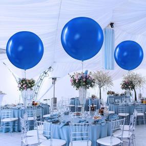 img 3 attached to Make Your Event Pop With Prextex Blue Giant Balloons - 8 Jumbo 36 Inch Balloons Perfect For Weddings, Baby Showers, And Birthday Parties