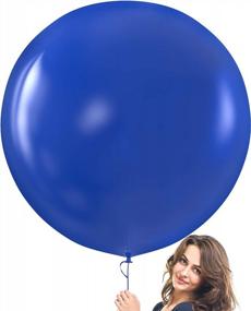 img 4 attached to Make Your Event Pop With Prextex Blue Giant Balloons - 8 Jumbo 36 Inch Balloons Perfect For Weddings, Baby Showers, And Birthday Parties