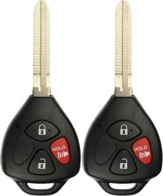 img 4 attached to 2-Pack KeylessOption Replacement Keyless Entry Car Key Fob HYQ12BBY G Chip Remote Control