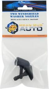 img 4 attached to 🚗 Performance Windshield Washer Nozzles - Set of Two (221512-232314A) - Compatible with Volvo - Replaces OEM #: 30655605