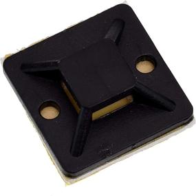 img 1 attached to Black Adhesive Cable Holder 20X20Mm