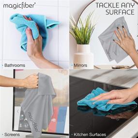 img 1 attached to 🧺 MagicFiber Microfiber Reusable Cleaning Cloths (4-Pack, 13x13) - Ultra-Soft & Absorbent Microfiber Cleaning Rags, Ideal for Glasses, Dusting, Windows, Electronics, Cars, TVs & More!