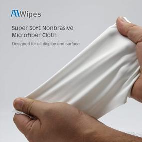 img 2 attached to MC18009 AAwipes Microfiber Cleanroom Wipers - Bag Of 100 Pcs, 9"X9", 180Gsm Superfine Polyester-Polyamide Cloths With Laser Sealed Edges For Fiber Optics, Lint-Free Class 100 Cleaning