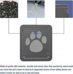 img 3 attached to 🚪 NAMSAN Sliding Door Pet Screen Protector - Magnetic Automatic Closure, Lockable Gate for Dogs or Cats