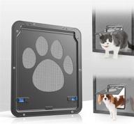 🚪 namsan sliding door pet screen protector - magnetic automatic closure, lockable gate for dogs or cats logo