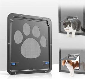 img 4 attached to 🚪 NAMSAN Sliding Door Pet Screen Protector - Magnetic Automatic Closure, Lockable Gate for Dogs or Cats
