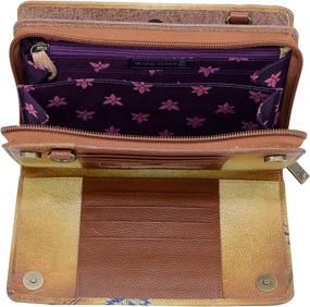 img 1 attached to 👜 Anuschka Genuine Leather Organizer: Stunning Handbags & Wallets for Women - Wallets Included!