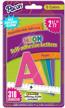 pacon self-adhesive paper letters - repositionable adhesive strip, 5 assorted neon colors, 2-1/2", 310 characters logo