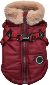 img 3 attached to Puppia Donavan Winter Vest Wine Cats and Collars, Harnesses & Leashes