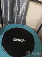 img 1 attached to ONETWOFIT 36 Inch Foldable Mini Trampoline With Adjustable Handle Bar, Silent Bungee Rebounder For Child/Toddler, Indoor/Outdoor Jump Sports, Max 110Lbs - OT201 review by Isaiah Boys