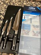 img 1 attached to Ninja K32502 Foodi NeverDull German Stainless Steel Chef Knife & Sharpener Set, Premium Black review by Albert Dorsett