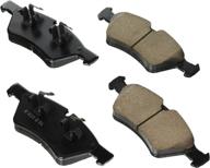 🔵 akebono eur1123 front brake pad - superior performance and durability in sleek grey логотип