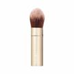 jouer essential travel complexion brush - cosmetic makeup brush - travel friendly - soft synthetic bristles - cruelty, gluten & paraben free - vegan friendly, gold, 0.10625 pounds logo