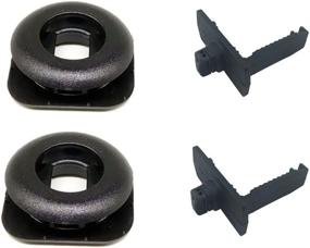 img 4 attached to JIFFYY 2 Car Mat Carpet Grips Retaining Clips Floor Holders for Honda Acura