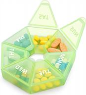 xl 7-day pill organizer, extra large portable medicine box for vitamins/fish oil/pills/supplements - arthritis friendly logo