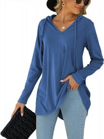 img 4 attached to Stay Stylish This Fall With Lylinan'S Womens Long Sleeve Shirts And Hoodies