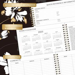 img 1 attached to Floral 2023 Planner: Stay Organized All Year With Weekly/Monthly Layout, To-Do List, Twin-Wire Binding & 8" X 10" Size