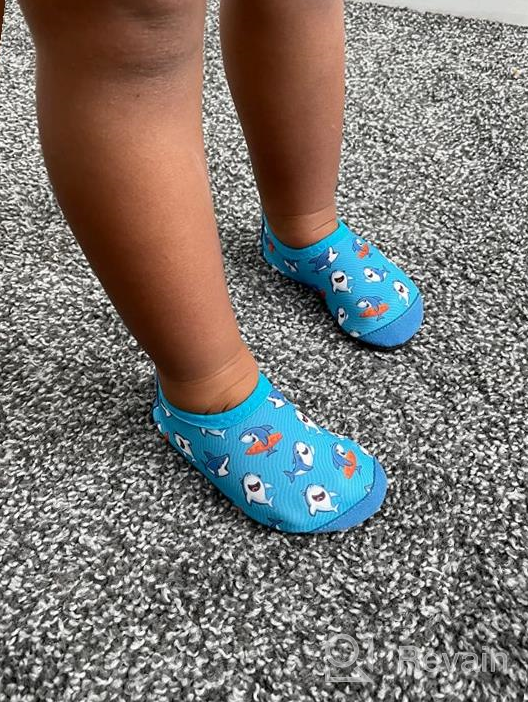 img 1 attached to Non-Slip Barefoot Toddler Girls Athletic Shoes by Mabove Water review by Amber Powell