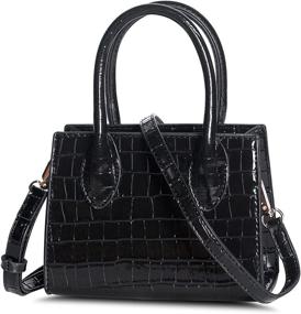 img 4 attached to NIUEIMEE Handbag Crossbody 2 White Crocodile Large Women's Handbags & Wallets ~ Crossbody Bags