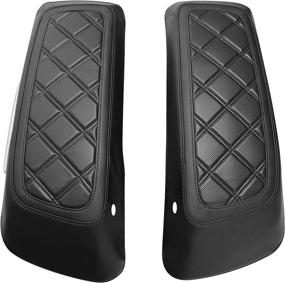 img 3 attached to High-Quality XFMT Motorcycle Saddlebag Lid Covers for Harley Davidson FL Touring '14-'22: Enhance Style and Protect Your Road King, Street Glide, Road Glide, Electra Glide (Black)