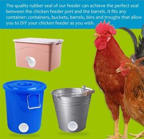 img 2 attached to No Waste Chicken Feeder DIY Kit - 4 PCS Automatic 🐔 Poultry Feeders for Buckets, Barrels, Bins, Troughs - Rodent Proof & Rain Proof!