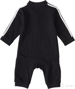 img 2 attached to 👶 Adorable adidas Baby Girls' Long Sleeve Zip Front Printed French Terry Coveralls for Comfort and Style