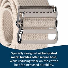 img 2 attached to TIDI Posey Gait Belt: The Sturdy And Durable Safety Belt For Elderly Patients