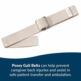 img 3 attached to TIDI Posey Gait Belt: прочный и долговечный ремень безопасности для пожилых пациентов