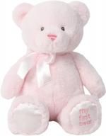 обнимайтесь с моим первым розовым плюшевым мишкой linzy's - идеально подходит для младенцев и малышей! логотип