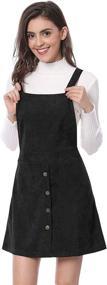 img 2 attached to 👗 Stylish Allegra Womens Pinafore Corduroy Overall: Trendy Women's Clothing at Dresses