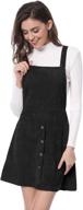 👗 stylish allegra womens pinafore corduroy overall: trendy women's clothing at dresses logo